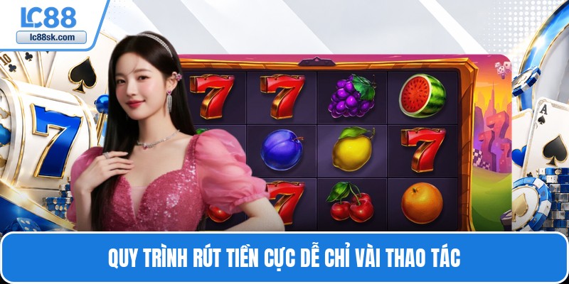 Quy trình rút tiền cực dễ chỉ vài thao tác